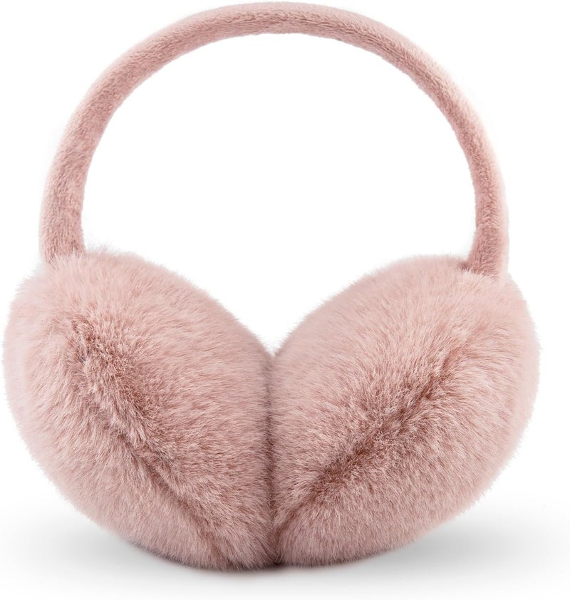 YATANAM Ear Muffs for Women Faux Fur Winter Girls Earmuffs Fluffy Adjustable Ear Warmers Cute Ear Covers - Image 1